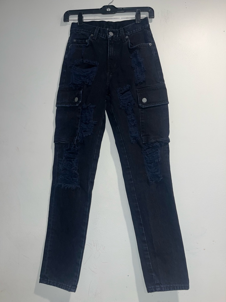 Carmar Slim Distressed Cargo Jeans